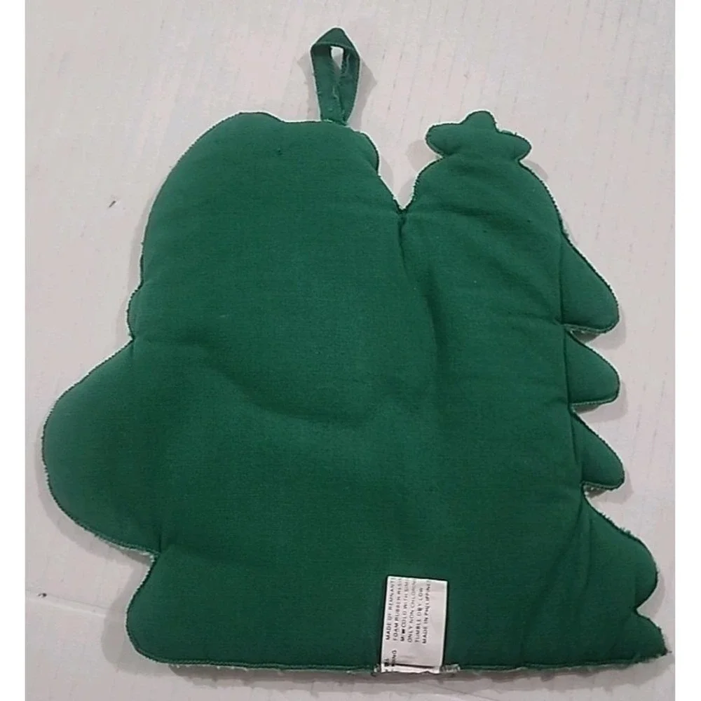 Vintage Christmas Potholders Santa Tree Kitty Cat Basket Teddy Bear Bird Lantern